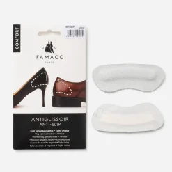 Antiglissoirs FAMACO gris cuir velours