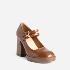 Babies à talon camel