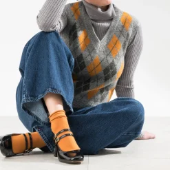 Babies à talon noire cuir verni