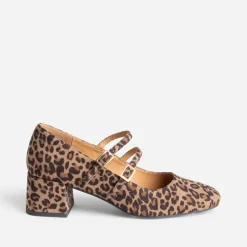 Babies beige à imprimé effet léopard