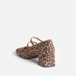 Babies beige à imprimé effet léopard