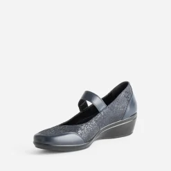 Babies compensée FRANCE ARNO marine cuir