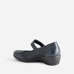 Babies compensée FRANCE ARNO marine cuir