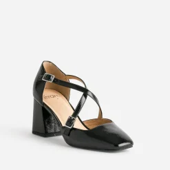 Babies noire brides croisées