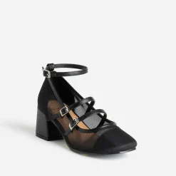 Babies noire résille à talon