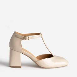 Babies salomé beige vernie à talon