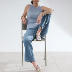 Babies slingback argent en cuir lisse