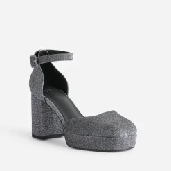 Babies TEXTO argentée à plateforme