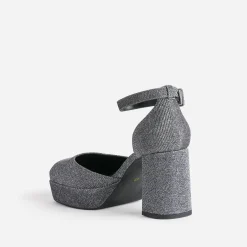 Babies TEXTO argentée à plateforme