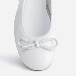 Ballerine BUGGY blanche en cuir