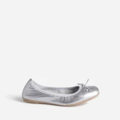Ballerine BUGGY parme en cuir métallisé