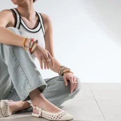 Ballerine cannage écru