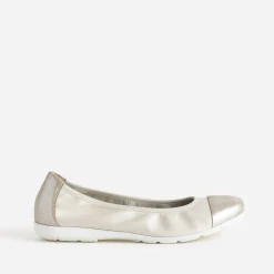 Ballerine CAPRICE beige élastiquée à bout irisé