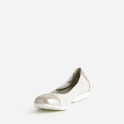 Ballerine CAPRICE beige élastiquée à bout irisé