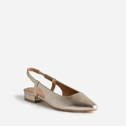 Ballerine slingback dorée
