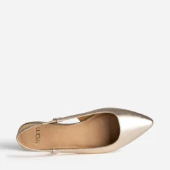 Ballerine slingback dorée