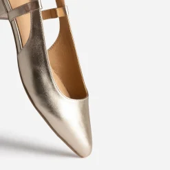 Ballerine slingback dorée