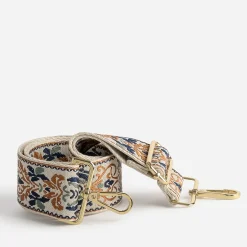 Bandoulière amovible TEXTO beige à motif indien