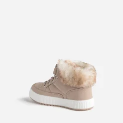 Basket BUGGY beige rosé fourrée