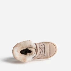 Basket BUGGY beige rosé fourrée