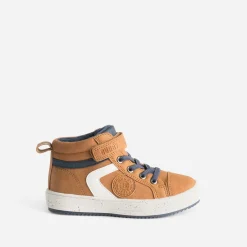 Basket BUGGY camel, écru et marine