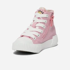 Basket BUGGY rose en toile à motifs yeux