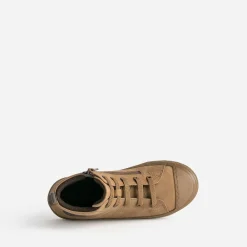 Basket éco-conçue BUGGY camel en cuir