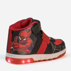 Basket SPIDER-MAN noire et rouge lumineuse