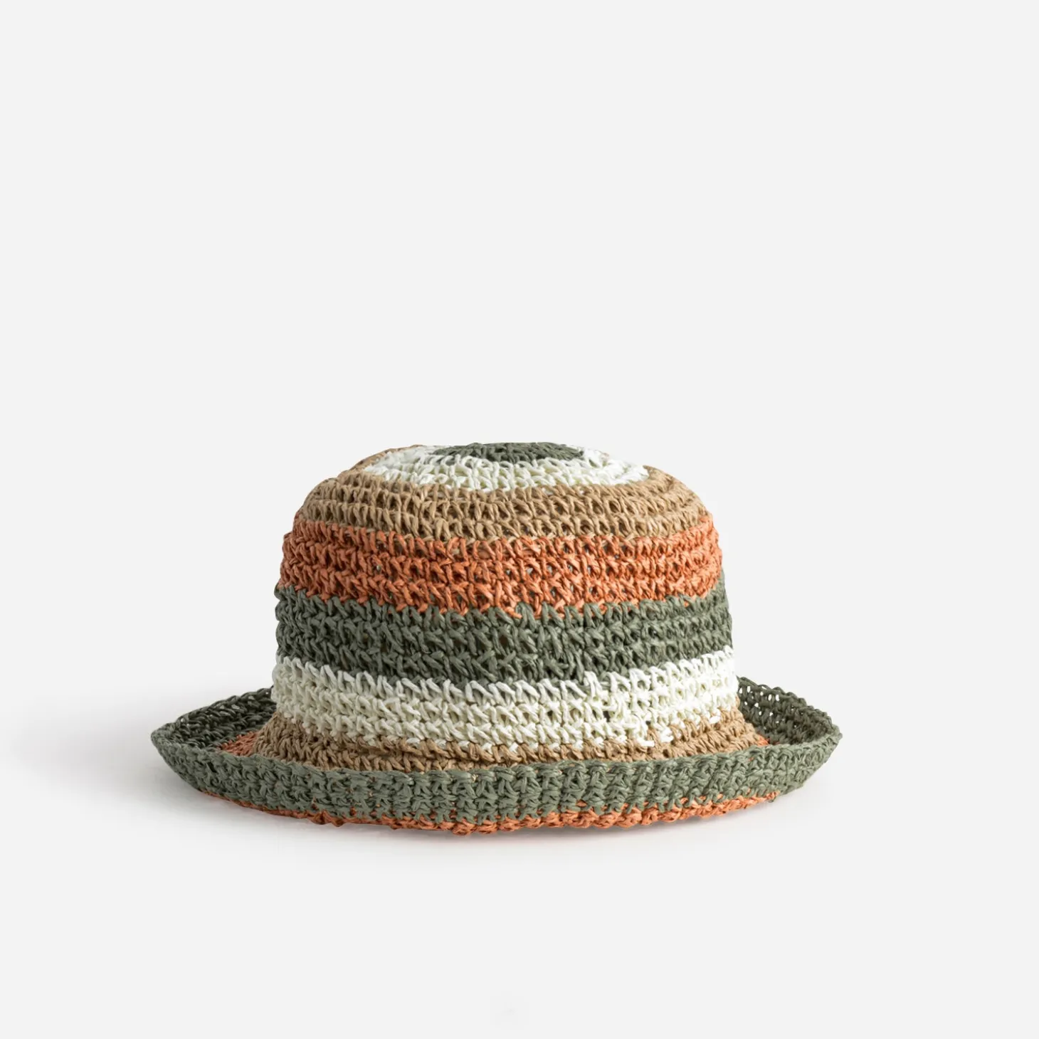 Bob TEXTO beige paille papier rayures