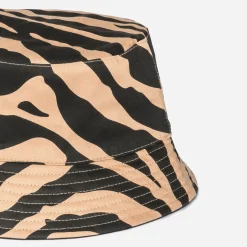 Bob TEXTO réversible beige motif zèbre et noir