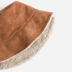 Bob TEXTO réversible velours camel et Sherpa écru