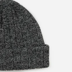 Bonnet gris tricot chiné Homme