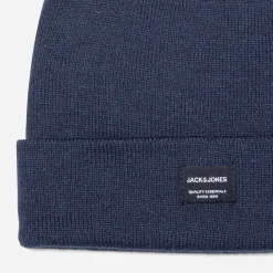 Bonnet homme JACK & JONES bleu marine en tricot