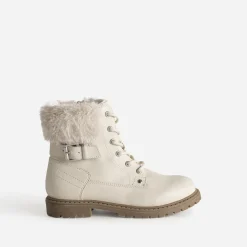 Boots à lacet BUGGY beige fourré