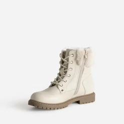 Boots à lacet BUGGY beige fourré