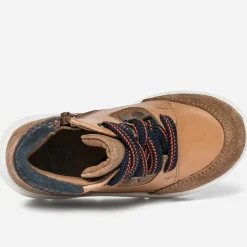 Boots à lacet BUGGY camel en cuir