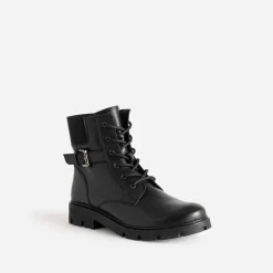 Boots à lacet BUGGY noir en cuir