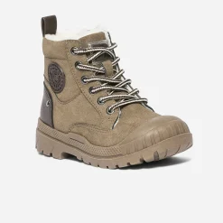 Boots à lacet BUGGY taupe suédé fourré