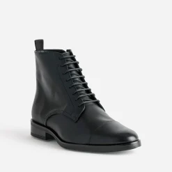 Boots à lacet ERAM FLEX noir cuir