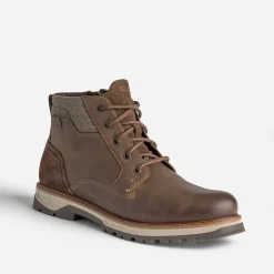 Boots à lacet TBS marron en cuir