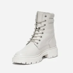 Boots à lacet TEXTO écru éco-conçu en cuir