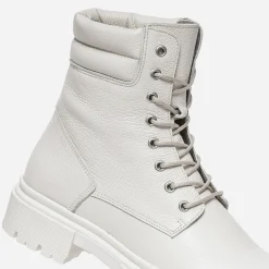 Boots à lacet TEXTO écru éco-conçu en cuir