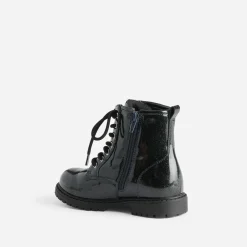 Boots BUGGY noir pailleté à lacet