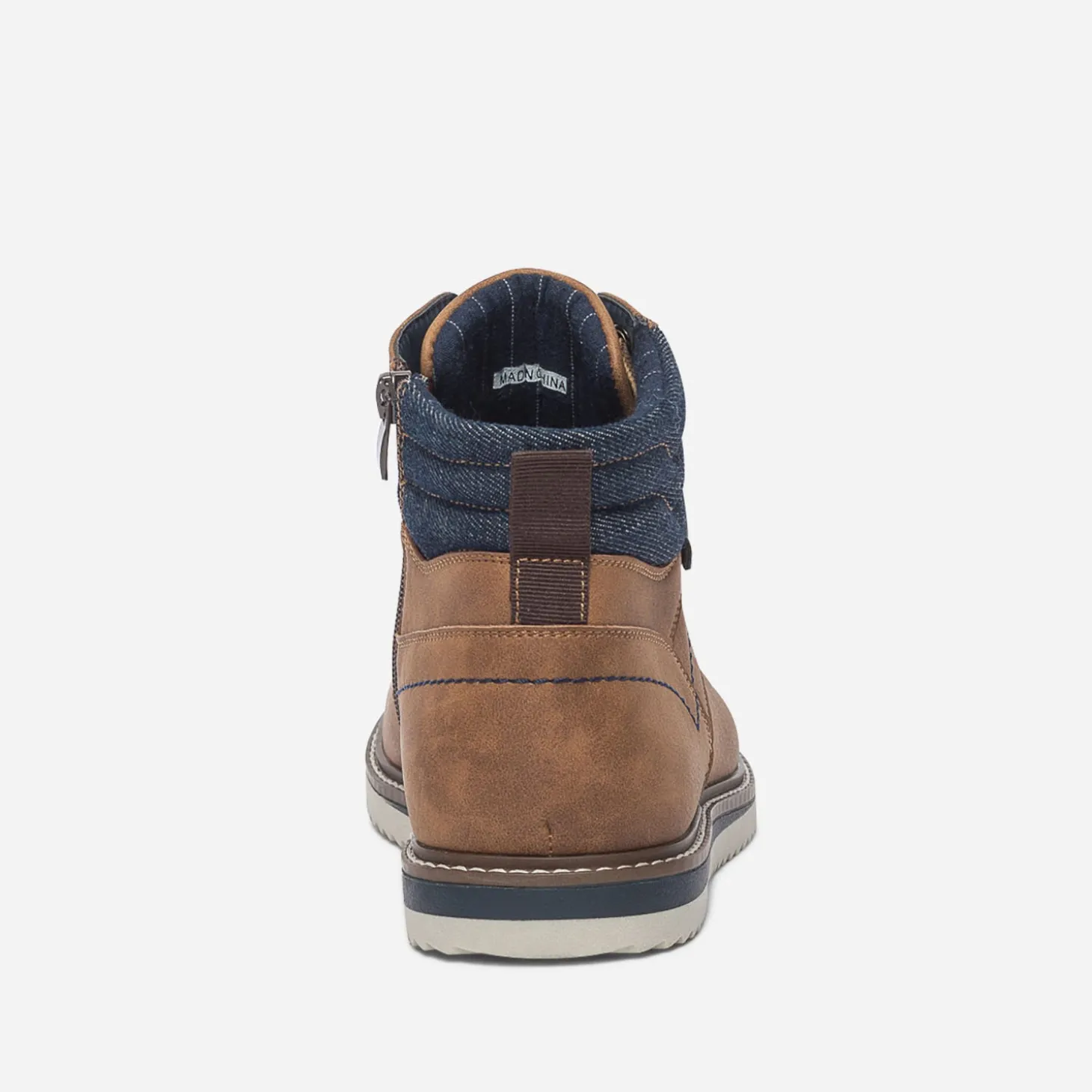 Boots camel à lacet