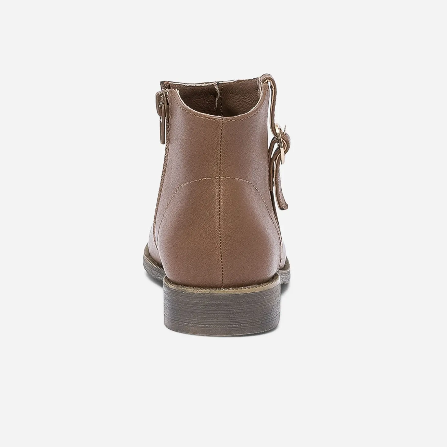 Boots camel avec boucle côté