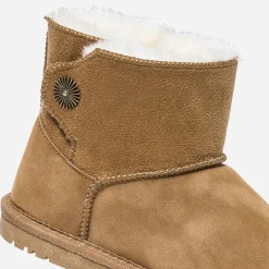 Boots camel suédé et fourré