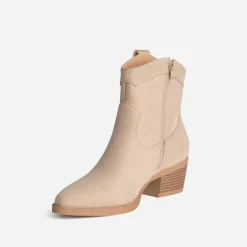 Boots santiag TEXTO beige