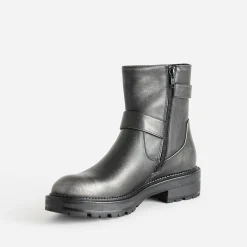 Boots TEXTO gris esprit motard