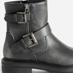 Boots TEXTO gris esprit motard