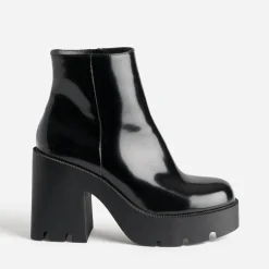 Boots TEXTO noir éco-conçu à semelle crantée